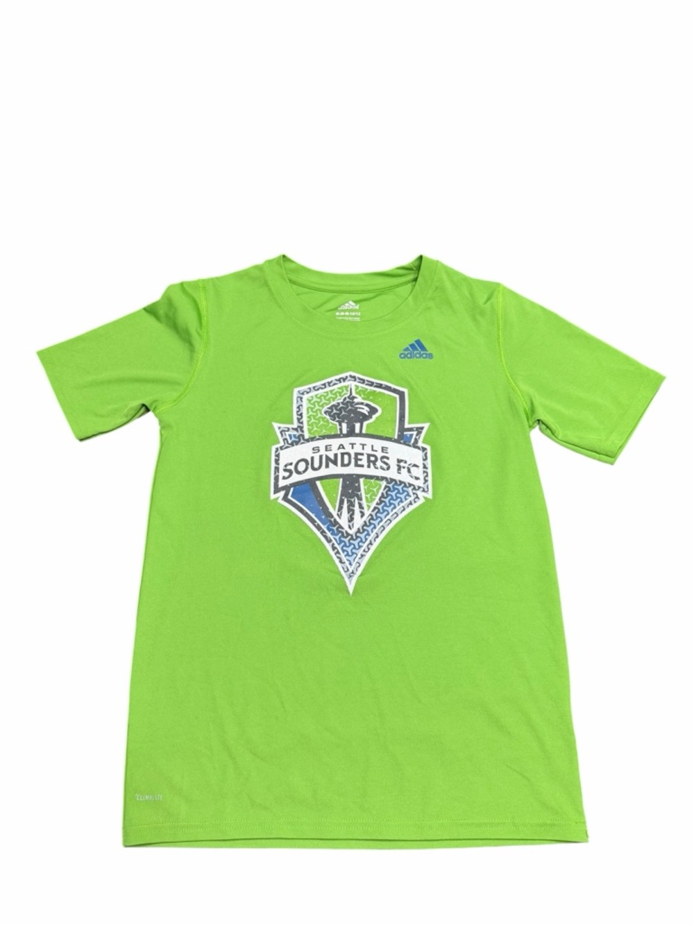 adidas Kids Lime Green Seattle Sounders FC Short Sleeve Tee